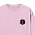 Oversized Classic T-Shirt | Unisex Relaxed Fit | 100% Super-Combed Cotton | Pre-Shrunk, Double-Stitched | Adults | Personalized | Typography | Identity | Individuality | Self | Empowering | Born To Be Unique - right pocket - Light Baby Pink - mockup 4