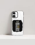 iPhone Glass Case | For Various iPhone Models | Tempered Glass & TPU | Hybrid Protection, Wireless Charging | Unisex | Personalized | Typography | Identity | Individuality | Self | Empowering | Born To Be Unique - front_16 - 16 - mockup 4