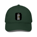 Classic Baseball Cap | Universal Fit | Drill Cotton | Sun Protection, Breathable | Unisex Adult | Personalized | Typography | Identity | Individuality | Self | Empowering | Born To Be Unique - front - Bottle Green - mockup 1