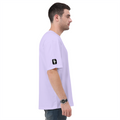 Oversized Classic T-Shirt | Unisex Relaxed Fit | 100% Super-Combed Cotton | Pre-Shrunk, Double-Stitched | Adults | Personalized | Typography | Humor | Pop Culture | Everyday | Sarcastic | Talk To The Hand - left sleeve - Lavender - mockup 5
