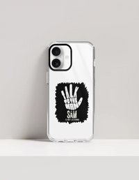 Hard Clear Case | For iPhone | TPU & PC Hybrid | Camera Guard & Scratch-Proof | Unisex | Personalized | Typography | Humor | Pop Culture | Everyday | Sarcastic | Talk To The Hand
