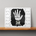 MDF Wooden Puzzle | 6x8 Inch 30 Pieces | Glossy Finish | Durable, Waterproof | Kids & Adults | Personalized | Typography | Humor | Pop Culture | Everyday | Sarcastic | Talk To The Hand - front - White - mockup 1