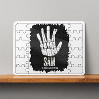 MDF Wooden Puzzle | 6x8 Inch 30 Pieces | Glossy Finish | Durable, Waterproof | Kids & Adults | Personalized | Typography | Humor | Pop Culture | Everyday | Sarcastic | Talk To The Hand