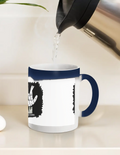 Magic Coffee Mug | 11 oz | Ceramic | Heat-Reveal Design | Unisex | Personalized | Typography | Humor | Pop Culture | Everyday | Sarcastic | Talk To The Hand - front_11oz Royal Blue - 11oz Royal Blue - mockup 3