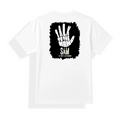 Unisex Jersey T-Shirt | Adults | Polyester Honeycomb Mesh | Breathable, Quick-Dry | Unisex Fit | Personalized | Typography | Humor | Pop Culture | Everyday | Sarcastic | Talk To The Hand - back - mockup 2