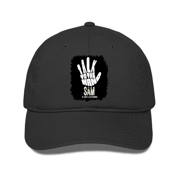 Classic Trucker Cap | Adjustable Fit Unisex | Cotton Blend Front, Mesh Back | Breathable, Snapback | Adults | Personalized | Typography | Humor | Pop Culture | Everyday | Sarcastic | Talk To The Hand