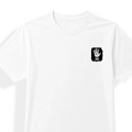 Unisex Dry Fit T-Shirt | Regular Fit | Micro Polyester | Quick-Dry Wrinkle Resistant | Adult | Personalized | Typography | Humor | Pop Culture | Everyday | Sarcastic | Talk To The Hand - left pocket - mockup 3