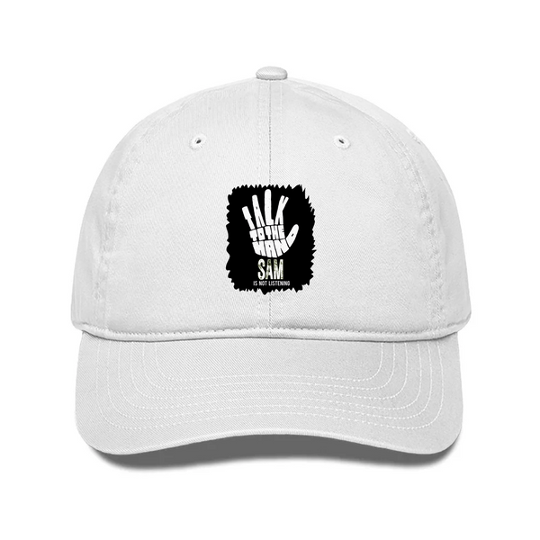 Classic Baseball Cap | Universal Fit | Drill Cotton | Sun Protection, Breathable | Unisex Adult | Personalized | Typography | Humor | Pop Culture | Everyday | Sarcastic | Talk To The Hand