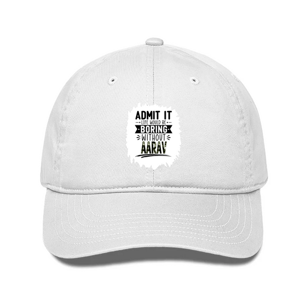 Classic Baseball Cap | Universal Fit | Drill Cotton | Sun Protection, Breathable | Unisex Adult | Personalized | Typography | Humor | Everyday | Humorous | Boring Without Me