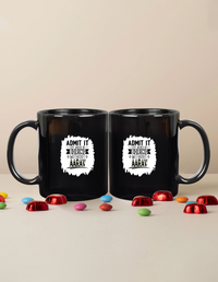 Black Coffee Mug | 11 oz | Ceramic | Fade-Proof | Unisex Adult | Personalized | Typography | Humor | Everyday | Humorous | Boring Without Me