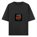 Oversized Standard T-Shirt | Unisex Relaxed Fit | 100% Super Combed Cotton | Soft, Breathable, Durable | Adult | Personalized | Typography | Social Observations | Everyday | Humorous | Desi Smart Vibes - front - Black - mockup 1