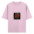 Oversized Standard T-Shirt | Unisex Relaxed Fit | 100% Super Combed Cotton | Soft, Breathable, Durable | Adult | Personalized | Typography | Social Observations | Everyday | Humorous | Desi Smart Vibes - front - Light Baby Pink - mockup 1