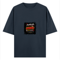 Oversized Standard T-Shirt | Unisex Relaxed Fit | 100% Super Combed Cotton | Soft, Breathable, Durable | Adult | Personalized | Typography | Social Observations | Everyday | Humorous | Desi Smart Vibes - front - Navy Blue - mockup 1