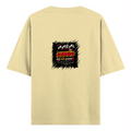 Oversized Standard T-Shirt | Unisex Relaxed Fit | 100% Super Combed Cotton | Soft, Breathable, Durable | Adult | Personalized | Typography | Social Observations | Everyday | Humorous | Desi Smart Vibes - back - Beige - mockup 2