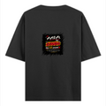Oversized Standard T-Shirt | Unisex Relaxed Fit | 100% Super Combed Cotton | Soft, Breathable, Durable | Adult | Personalized | Typography | Social Observations | Everyday | Humorous | Desi Smart Vibes - back - Black - mockup 2