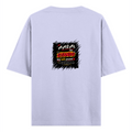 Oversized Standard T-Shirt | Unisex Relaxed Fit | 100% Super Combed Cotton | Soft, Breathable, Durable | Adult | Personalized | Typography | Social Observations | Everyday | Humorous | Desi Smart Vibes - back - Lavender - mockup 2