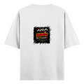 Oversized Standard T-Shirt | Unisex Relaxed Fit | 100% Super Combed Cotton | Soft, Breathable, Durable | Adult | Personalized | Typography | Social Observations | Everyday | Humorous | Desi Smart Vibes - back - White - mockup 2