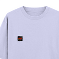 Oversized Standard T-Shirt | Unisex Relaxed Fit | 100% Super Combed Cotton | Soft, Breathable, Durable | Adult | Personalized | Typography | Social Observations | Everyday | Humorous | Desi Smart Vibes - left pocket - Lavender - mockup 3