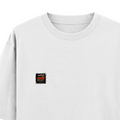 Oversized Standard T-Shirt | Unisex Relaxed Fit | 100% Super Combed Cotton | Soft, Breathable, Durable | Adult | Personalized | Typography | Social Observations | Everyday | Humorous | Desi Smart Vibes - left pocket - White - mockup 3
