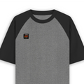 Unisex Oversized Raglan T-Shirt | Relaxed Fit | 180 GSM Bio-Washed Cotton | Two-Tone Design | Soft Comfort | Personalized | Typography | Social Observations | Everyday | Humorous | Desi Smart Vibes - right pocket - mockup 4