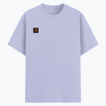 Cotton Stretch T-Shirt | Unisex Fit | 95% Cotton 5% Spandex | Breathable Flexible Durable | Adults | Personalized | Typography | Social Observations | Everyday | Humorous | Desi Smart Vibes - right pocket - Lavender - mockup 4