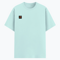 Cotton Stretch T-Shirt | Unisex Fit | 95% Cotton 5% Spandex | Breathable Flexible Durable | Adults | Personalized | Typography | Social Observations | Everyday | Humorous | Desi Smart Vibes - right pocket - Mint - mockup 4