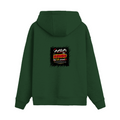 Oversized Hoodie | Relaxed Fit Unisex | 400 GSM Cotton Blend | Pre-Shrunk Warmth & Comfort | Adults | Personalized | Typography | Social Observations | Everyday | Humorous | Desi Smart Vibes - back - Bottle Green - mockup 2