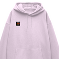 Oversized Hoodie | Relaxed Fit Unisex | 400 GSM Cotton Blend | Pre-Shrunk Warmth & Comfort | Adults | Personalized | Typography | Social Observations | Everyday | Humorous | Desi Smart Vibes - right pocket - Light Baby Pink - mockup 4