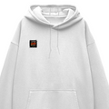 Oversized Hoodie | Relaxed Fit Unisex | 400 GSM Cotton Blend | Pre-Shrunk Warmth & Comfort | Adults | Personalized | Typography | Social Observations | Everyday | Humorous | Desi Smart Vibes - right pocket - White - mockup 4