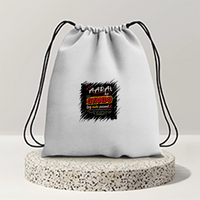 Drawstring Bag | 280 GSM | Durable Cotton | Secure Closure | Unisex | Personalized | Typography | Social Observations | Everyday | Humorous | Desi Smart Vibes