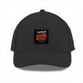 Sports Cap | Adjustable Fit Unisex | Breathable Fabric | Perforated Lightweight | Adult | Personalized | Typography | Social Observations | Everyday | Humorous | Desi Smart Vibes - front - Black - mockup 1