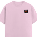 Male Classic Crew T-Shirt | Men's Regular Fit | 180 GSM Bio-Washed Cotton | Pre-Shrunk, Double-Stitched | Personalized | Typography | Social Observations | Everyday | Humorous | Desi Smart Vibes - left pocket - Light Baby Pink - mockup 3