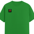 Male Classic Crew T-Shirt | Men's Regular Fit | 180 GSM Bio-Washed Cotton | Pre-Shrunk, Double-Stitched | Personalized | Typography | Social Observations | Everyday | Humorous | Desi Smart Vibes - right pocket - Flag Green - mockup 4