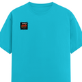 Male Classic Crew T-Shirt | Men's Regular Fit | 180 GSM Bio-Washed Cotton | Pre-Shrunk, Double-Stitched | Personalized | Typography | Social Observations | Everyday | Humorous | Desi Smart Vibes - right pocket - SkyBlue - mockup 4