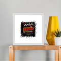 Framed Poster | Multiple Sizes & Colors | 300 GSM Art Paper, 1-inch Laminated Frame | Fade-Proof, Ready to Hang | Unisex | Personalized | Typography | Social Observations | Everyday | Humorous | Desi Smart Vibes - front_10x10In - 10x10In - mockup 3