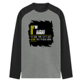 Male Raglan T-Shirt | Men's Regular Fit | 180 GSM Bio-Washed Fabric | Double Stitched, Ribbed Neck | Personalized | Typography | Sarcasm | Self-confidence | Everyday | Assertive | I’m Never Wrong - front - mockup 1
