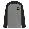 Male Raglan T-Shirt | Men's Regular Fit | 180 GSM Bio-Washed Fabric | Double Stitched, Ribbed Neck | Personalized | Typography | Sarcasm | Self-confidence | Everyday | Assertive | I’m Never Wrong - right pocket - mockup 4