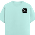 Male Classic Crew T-Shirt | Men's Regular Fit | 180 GSM Bio-Washed Cotton | Pre-Shrunk, Double-Stitched | Personalized | Typography | Sarcasm | Self-confidence | Everyday | Assertive | I’m Never Wrong - left pocket - Mint - mockup 3