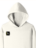 Pullover Hoodie | Unisex Regular Fit | Cotton Blend Tri-Layer | All-Season Comfort, Ribbed Cuffs | Adults | Personalized | Typography | Sarcasm | Self-confidence | Everyday | Assertive | I’m Never Wrong - right pocket - Off White - mockup 4