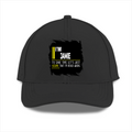 Sports Cap | Adjustable Fit Unisex | Breathable Fabric | Perforated Lightweight | Adult | Personalized | Typography | Sarcasm | Self-confidence | Everyday | Assertive | I’m Never Wrong - front - Black - mockup 1