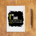 Sketchbook | A5 Size | 140 GSM Paper | Spiral Bound | Unisex | Personalized | Typography | Sarcasm | Self-confidence | Everyday | Assertive | I’m Never Wrong - back - White - mockup 2