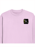 Oversized Sweatshirt | Relaxed Fit Unisex | 90% Cotton 10% Polyester 400 GSM | Pre-Shrunk Drop Shoulder | Unisex | Personalized | Typography | Sarcasm | Self-confidence | Everyday | Assertive | I’m Never Wrong - left pocket - Light Baby Pink - mockup 3