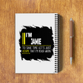 A5 Notepad | 120 Pages, Ruled/Unruled | 70 GSM Natural Shade Paper, 300 GSM Cover | Wire Bound | Everyday Use | Personalized | Typography | Sarcasm | Self-confidence | Everyday | Assertive | I’m Never Wrong - back - White - mockup 2