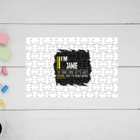 Jigsaw Puzzle | 120 Pieces A4 Size | Recycled Paper Semi-Glossy Finish | Fade-Proof Engaging Entertainment | Unisex | Personalized | Typography | Sarcasm | Self-confidence | Everyday | Assertive | I’m Never Wrong