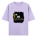 Oversized Classic T-Shirt | Unisex Relaxed Fit | 100% Super-Combed Cotton | Pre-Shrunk, Double-Stitched | Adults | Personalized | Typography | Sarcasm | Self-confidence | Everyday | Assertive | I’m Never Wrong - front - Lavender - mockup 1