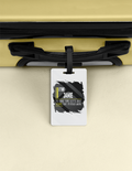 Luggage Tag | Travel Accessory | Acrylic | Durable, Double-Sided, Secure Strap | Unisex | Personalized | Typography | Sarcasm | Self-confidence | Everyday | Assertive | I’m Never Wrong - front - White - mockup 1