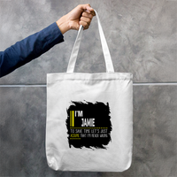 Tote Bag Zipper | Unisex | 100% Cotton Canvas | Zipper Closure, Long Handles | Everyday Use | Personalized | Typography | Sarcasm | Self-confidence | Everyday | Assertive | I’m Never Wrong