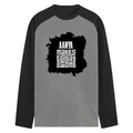 Male Raglan T-Shirt | Men's Regular Fit | 180 GSM Bio-Washed Fabric | Double Stitched, Ribbed Neck | Personalized | Typography | Positivity | Self-empowerment | Everyday | Uplifting - front - mockup 1