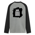 Male Raglan T-Shirt | Men's Regular Fit | 180 GSM Bio-Washed Fabric | Double Stitched, Ribbed Neck | Personalized | Typography | Positivity | Self-empowerment | Everyday | Uplifting - back - mockup 2