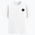 Cotton Stretch T-Shirt | Unisex Fit | 95% Cotton 5% Spandex | Breathable Flexible Durable | Adults | Personalized | Typography | Courage | Ambition | Self-purchase | Empowering | Courage To Conquer - left pocket - White - mockup 3